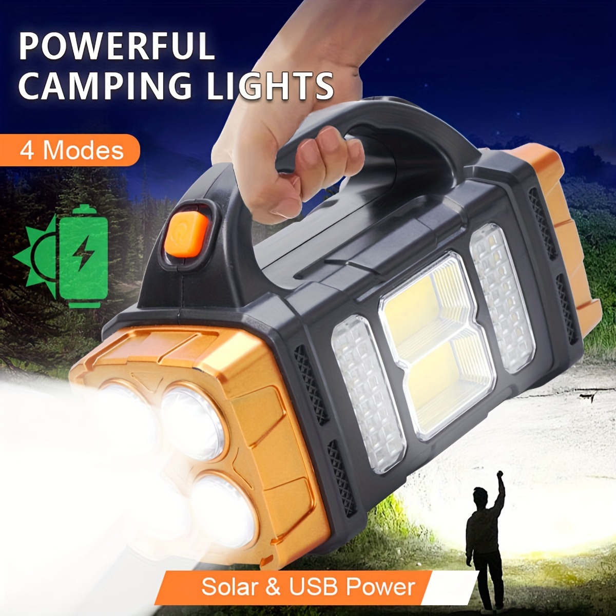 Fishing Light - New Upgrade Rechargeable High Power Solar