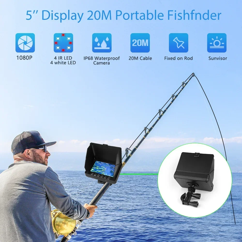 Fish Finder 5.0 Inch LCD Displ - Fish Finder Cable บทวิจารณ์และราคา