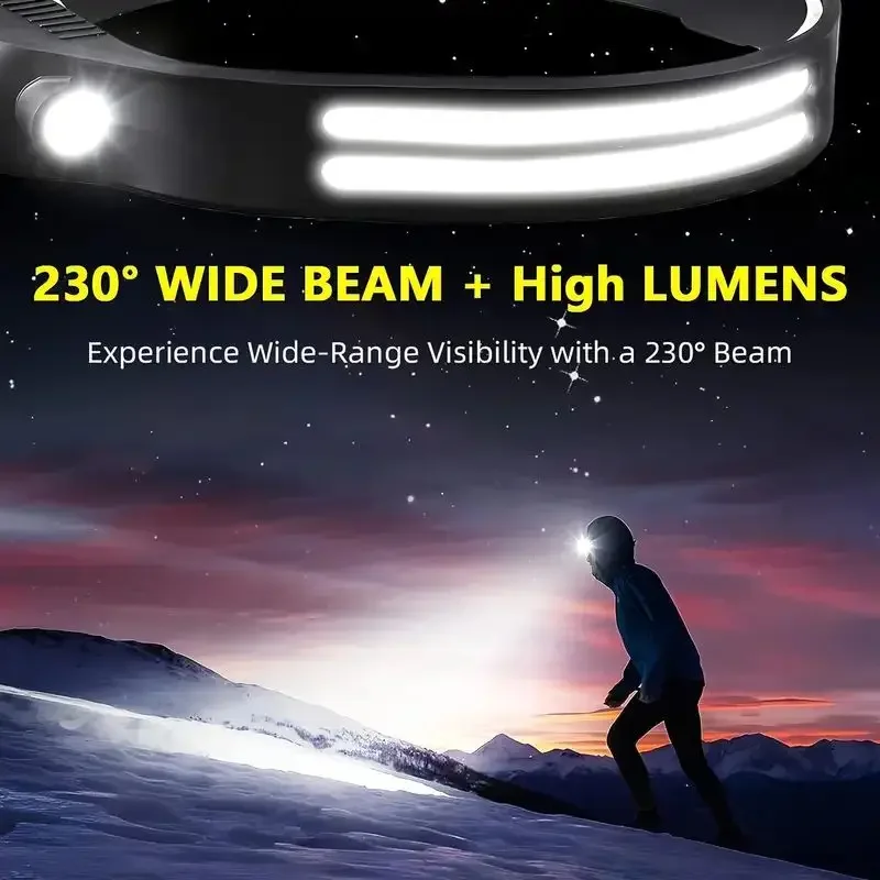 LED Sensor Headlamp Built-in B - Fish Finder Battery บทวิจารณ์และราคา