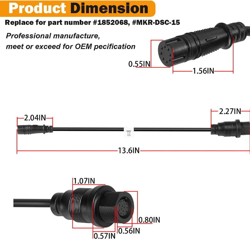 1852078 MKR-DSC-15 DSC Transdu - Fish Finder Transducer บทวิจารณ์และราคา