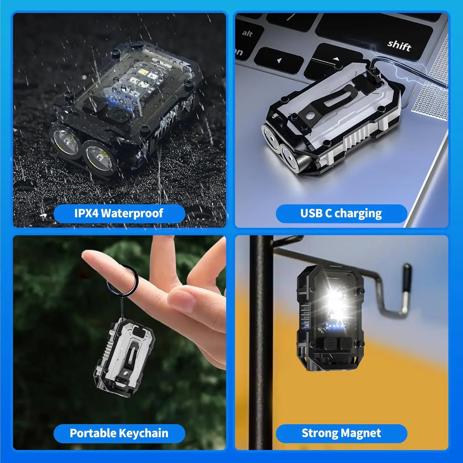 Clip-On Flashlight Rechargeabl - Fishing Light บทวิจารณ์และราคา