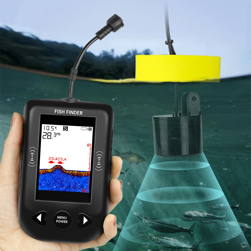 Alarm 100M Portable Sonar Fish - Fish Finder Transducer บทวิจารณ์และราคา