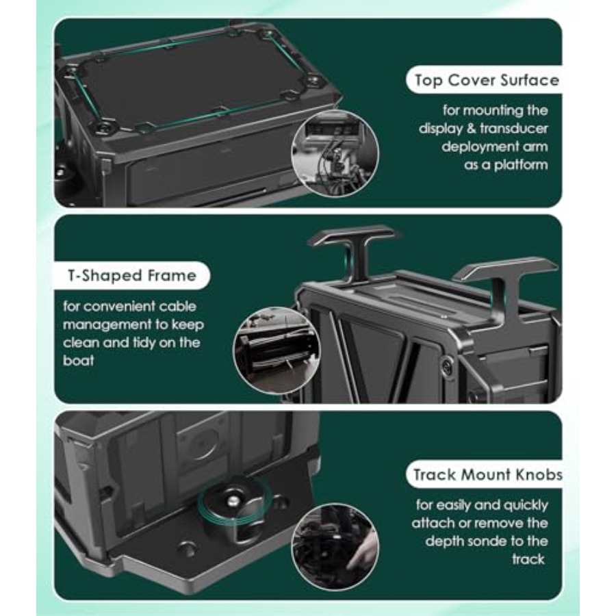 Track Mounted Battery Box for  - Fish Finder Mount บทวิจารณ์และราคา