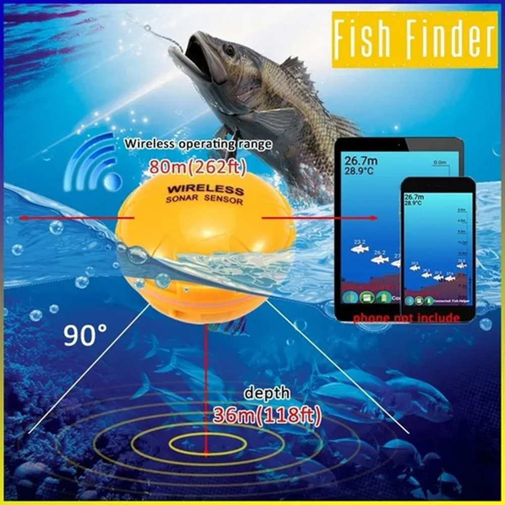 PUPOPAN 100M Brand New Smart P - Fish Finder Transducer บทวิจารณ์และราคา