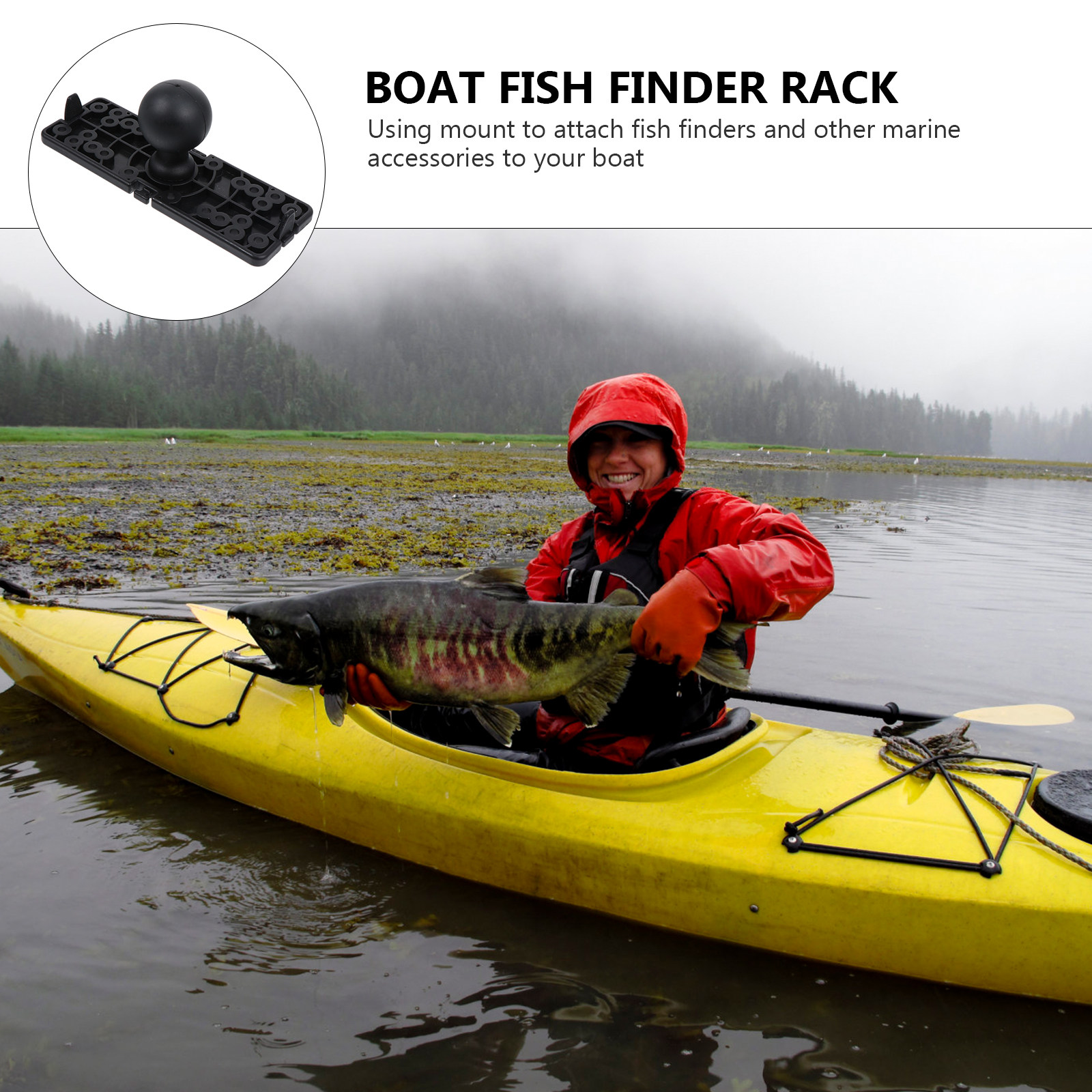 1Pcs Nylon Silicone Fish Finde - Fish Finder Mount บทวิจารณ์และราคา