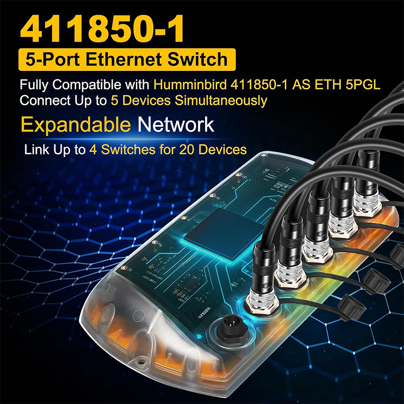 411850-1 AS ETH 5PGL Ethernet  - Fish Finder Cable บทวิจารณ์และราคา