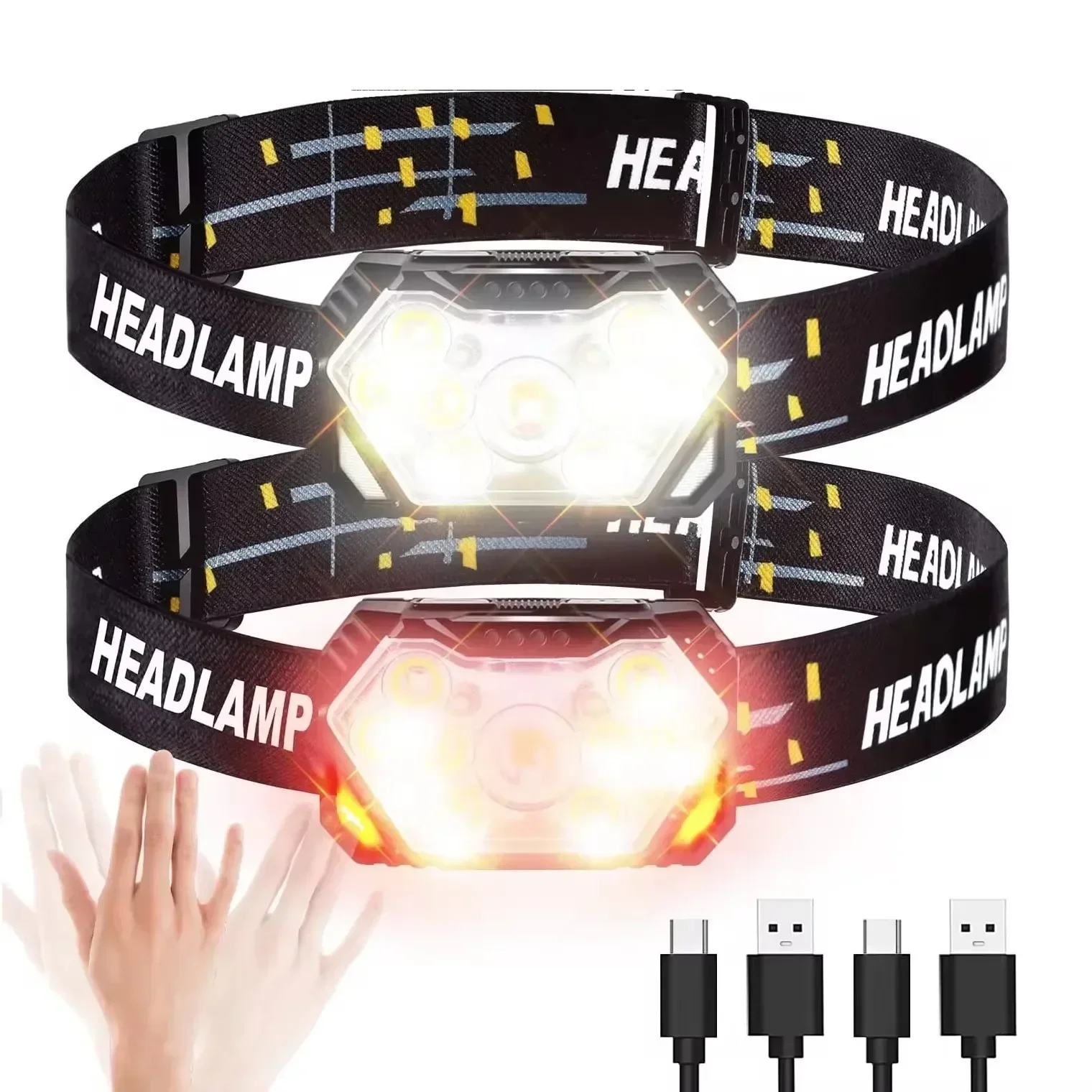 Powerful LED Sensor Headlamp U - Fish Finder Battery บทวิจารณ์และราคา