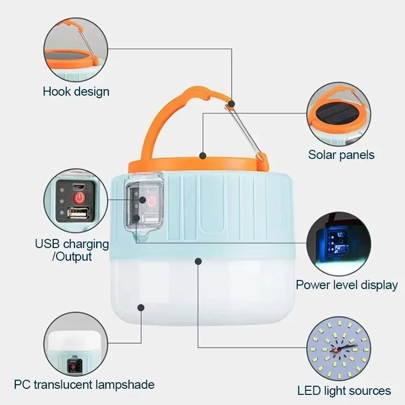 Solar Camping Lantern Recharge - Fishing Light บทวิจารณ์และราคา