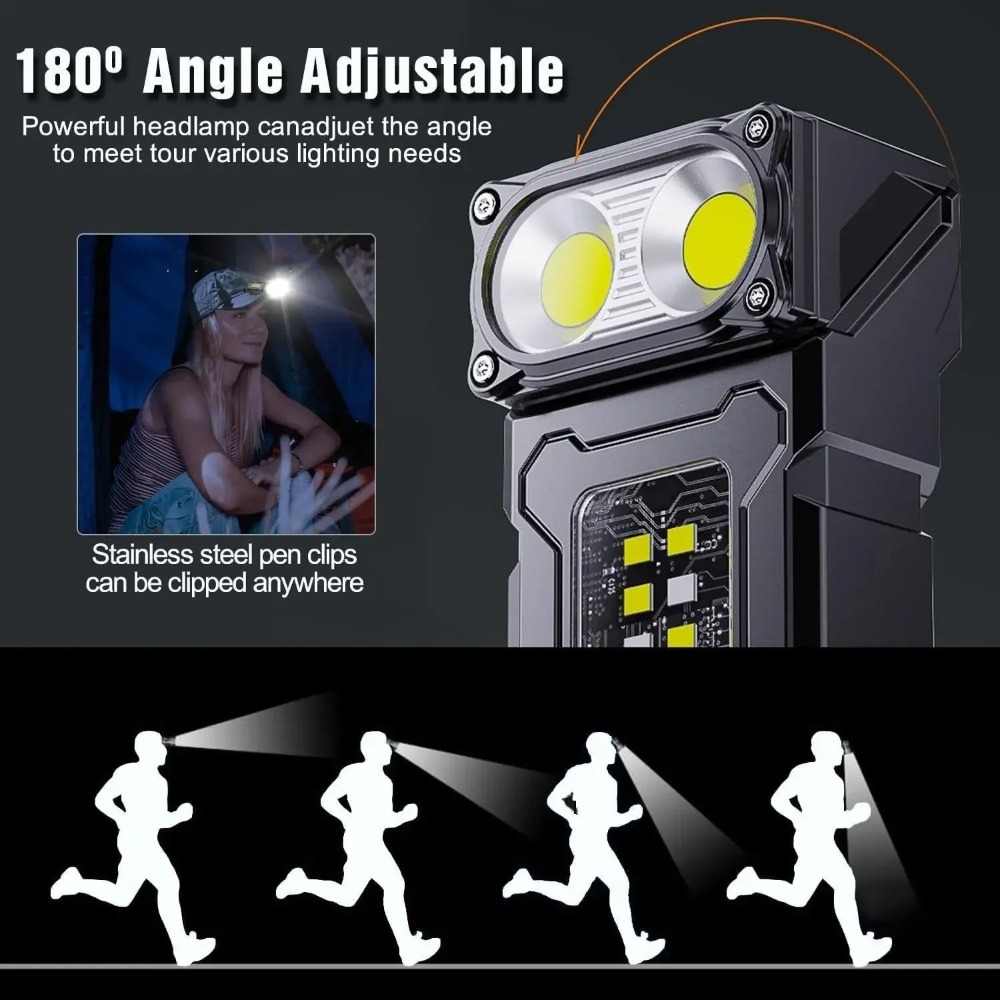 180° Rotatable LED Flashlight  - Fishing Light บทวิจารณ์และราคา