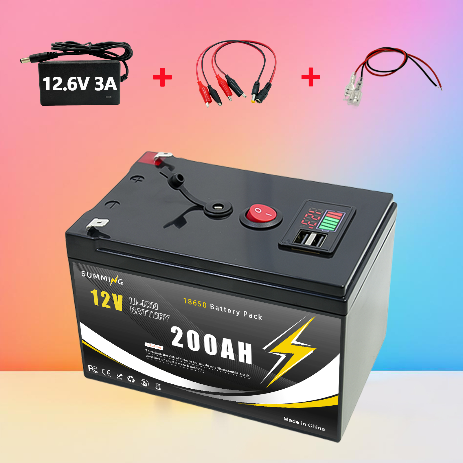 12V 200Ah Lithium  LiFeP04 Bat - Fish Finder Charger บทวิจารณ์และราคา