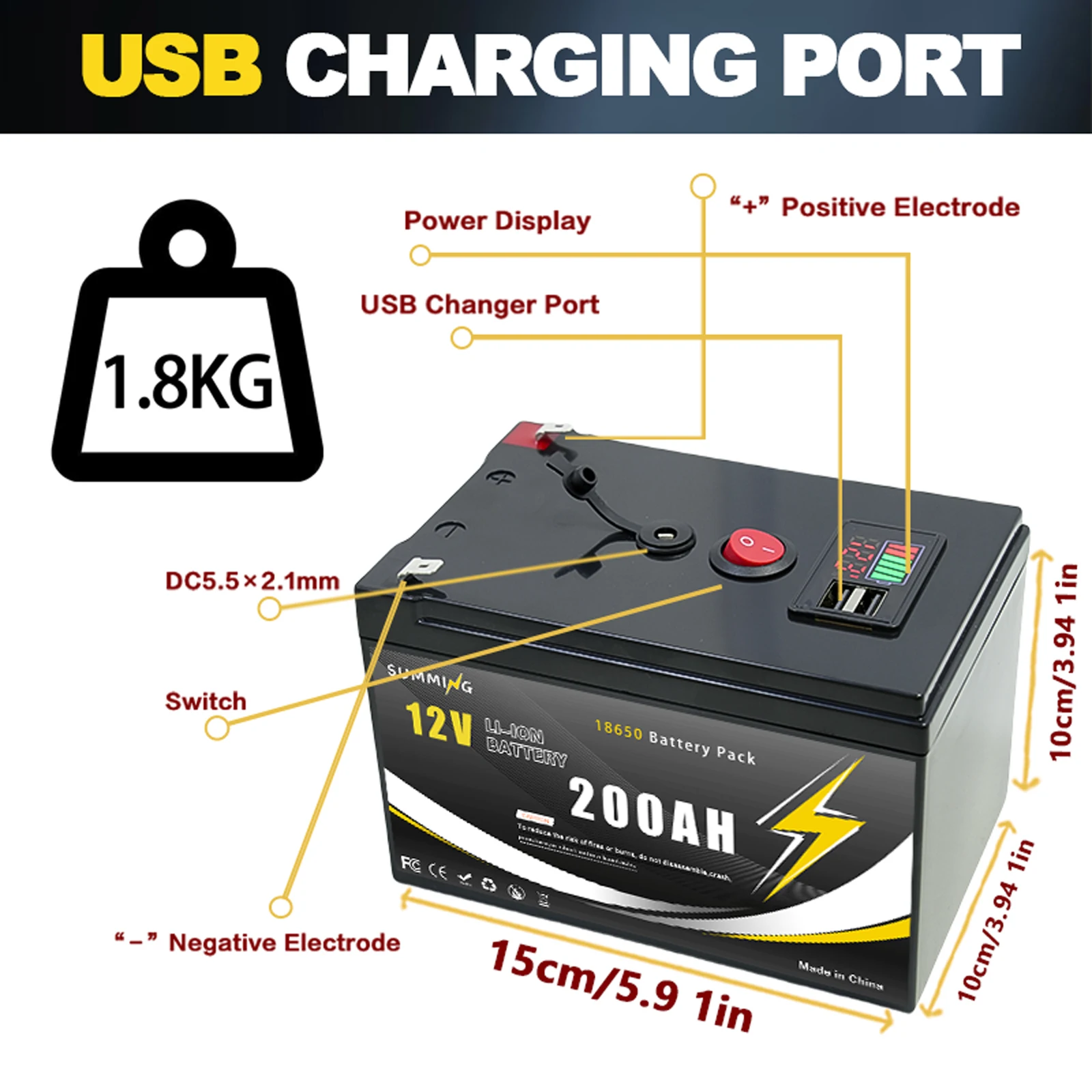 12V 200Ah Lithium  LiFeP04 Bat - Fish Finder Charger บทวิจารณ์และราคา