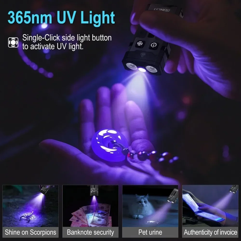 BORUiT EV20 1100LM EDC UV Keyc - Fishing Light บทวิจารณ์และราคา