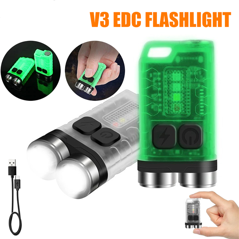 V3 EDC Flashlight Mini Keychai - Fishing Light บทวิจารณ์และราคา