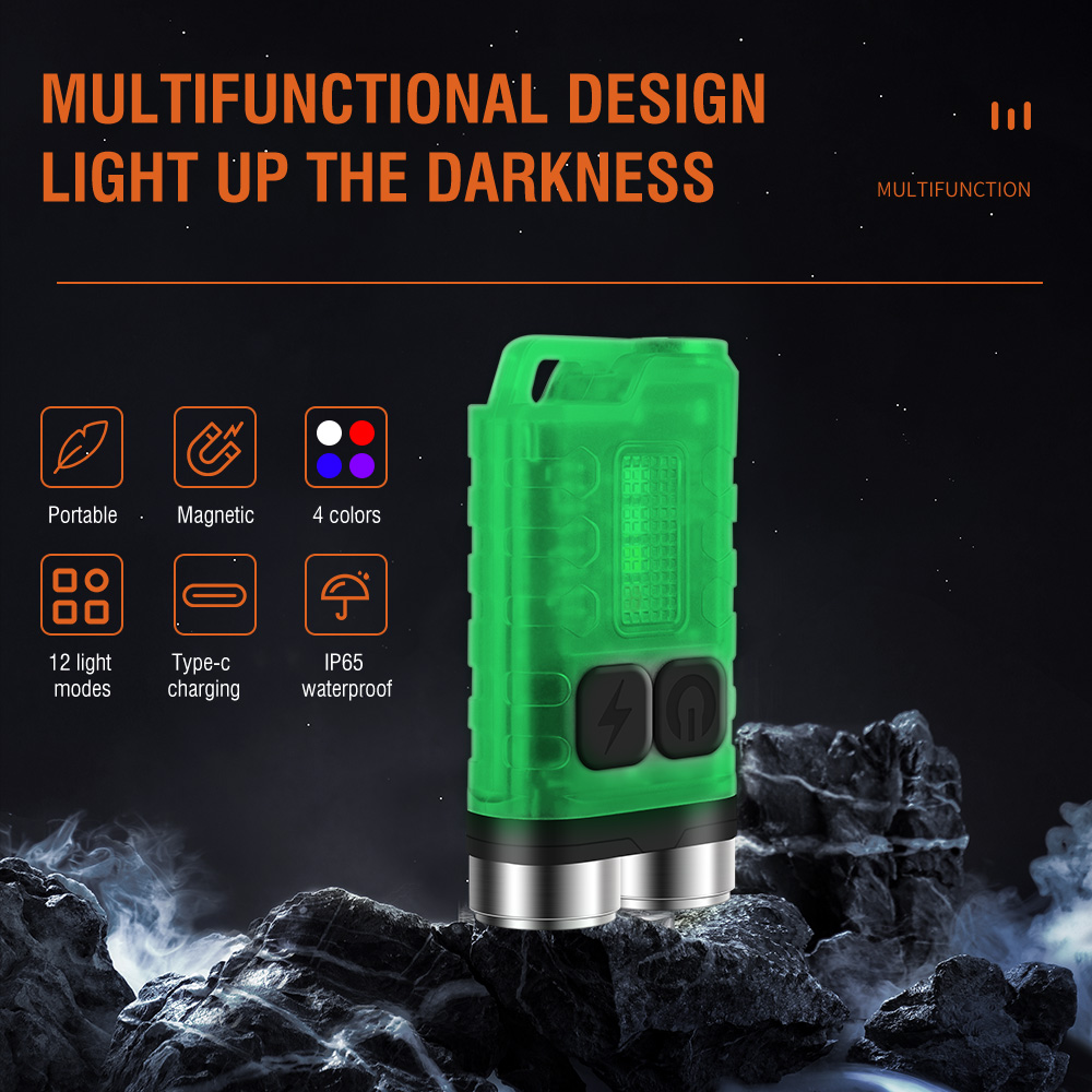 V3 EDC Flashlight Mini Keychai - Fishing Light บทวิจารณ์และราคา