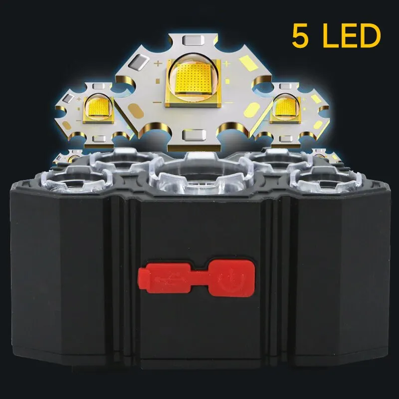 Rechargeable 5 LED Headlamp St - Fish Finder Battery บทวิจารณ์และราคา
