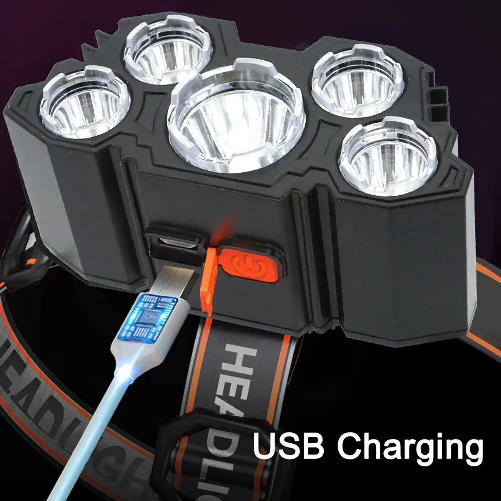 Rechargeable 5 LED Headlamp St - Fish Finder Battery บทวิจารณ์และราคา