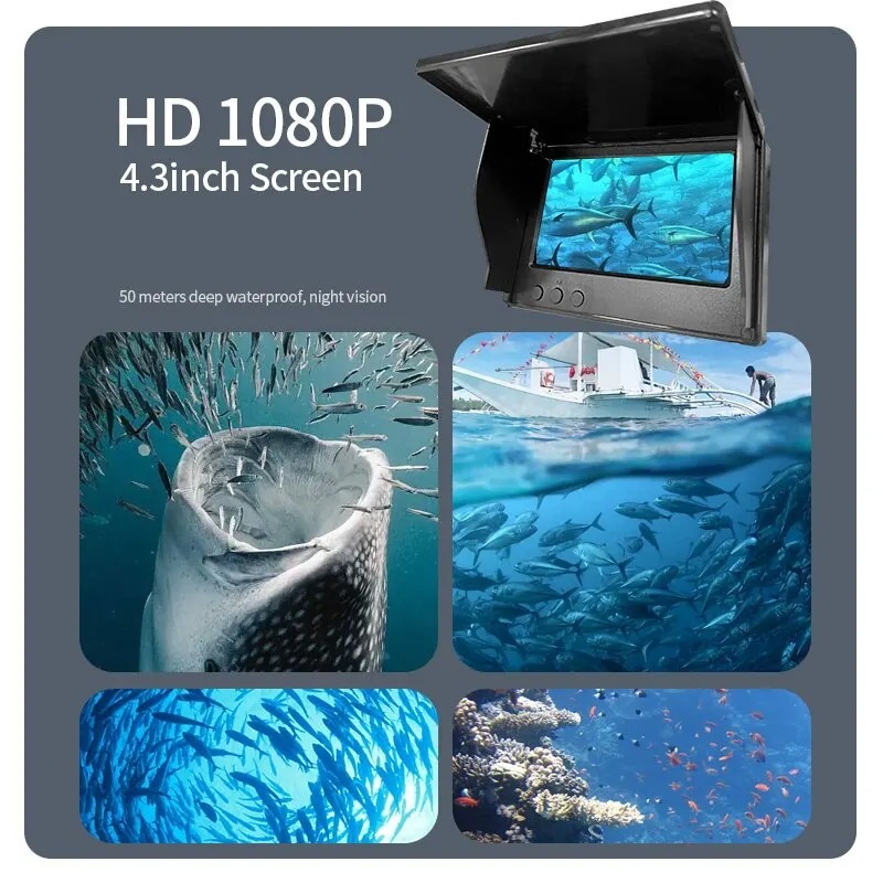 4.3 Inch Summer & Winter Video - Fish Finder Cable บทวิจารณ์และราคา