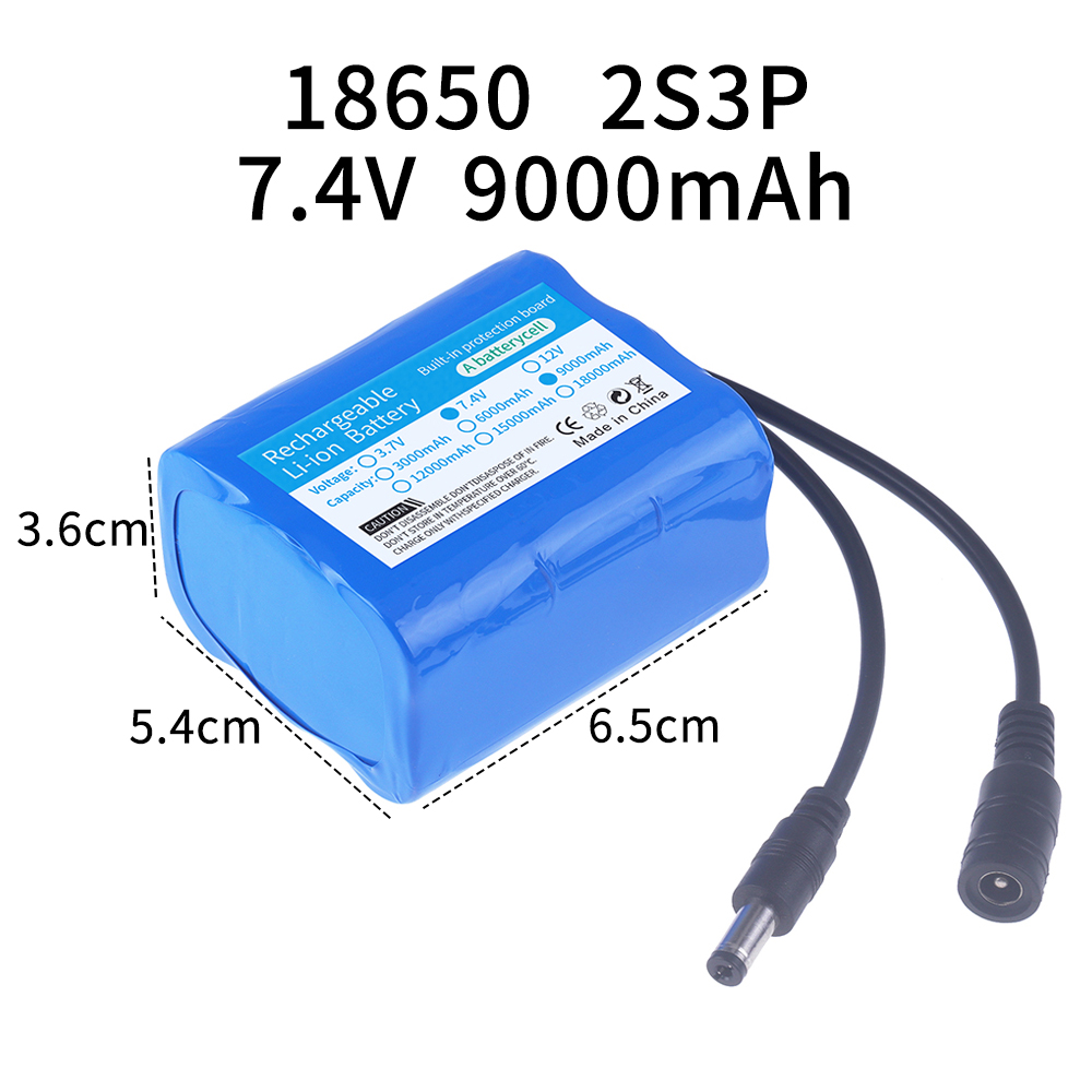 7.4V battery 3000mah/6000mah/9 - Fish Finder Charger บทวิจารณ์และราคา