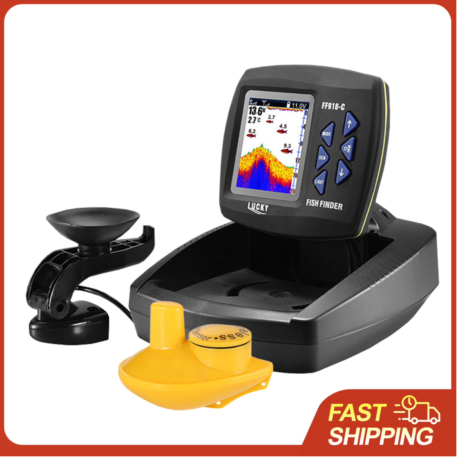 Portable Fish Finder Wireless  - Fish Finder Transducer บทวิจารณ์และราคา