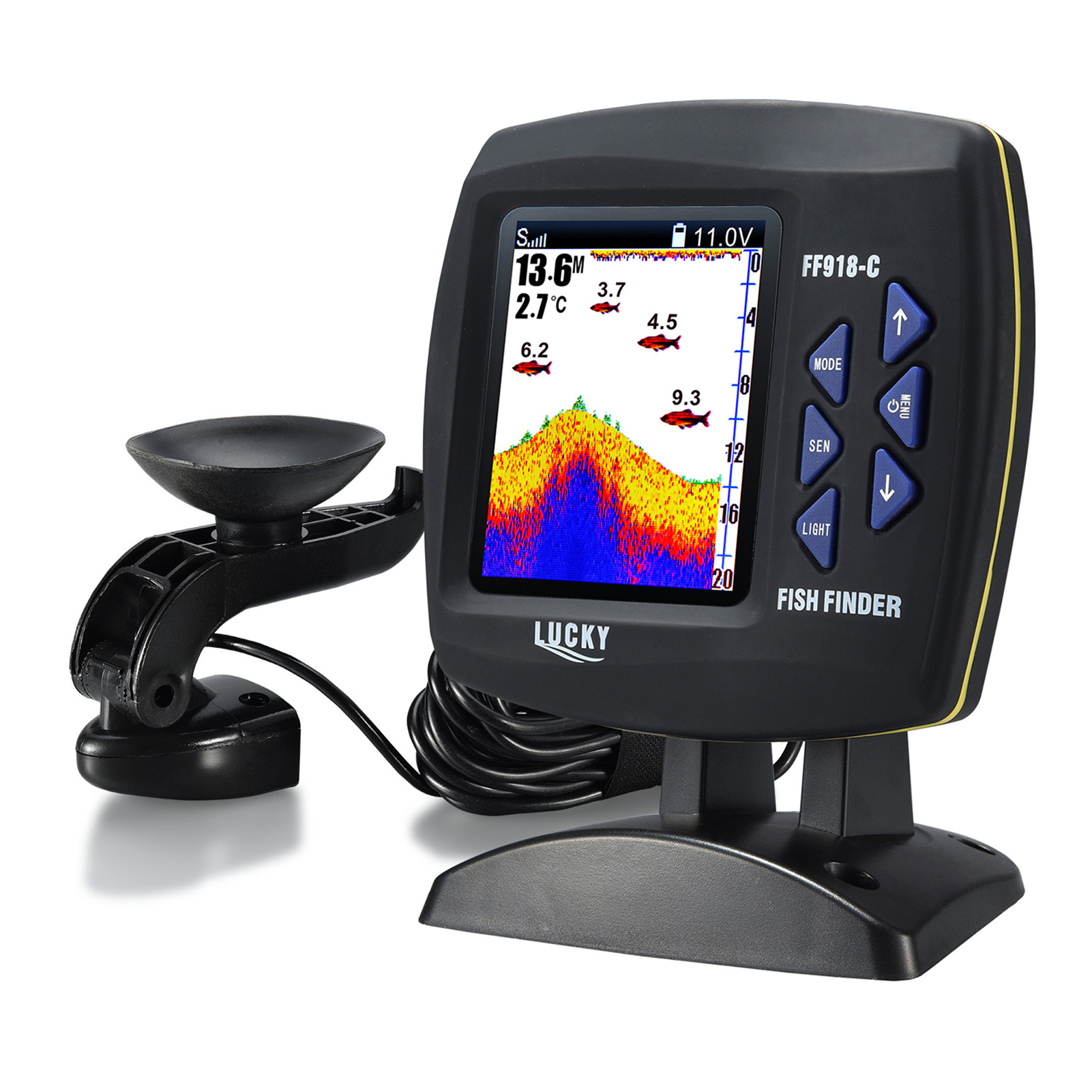 Portable Fish Finder Wireless  - Fish Finder Transducer บทวิจารณ์และราคา