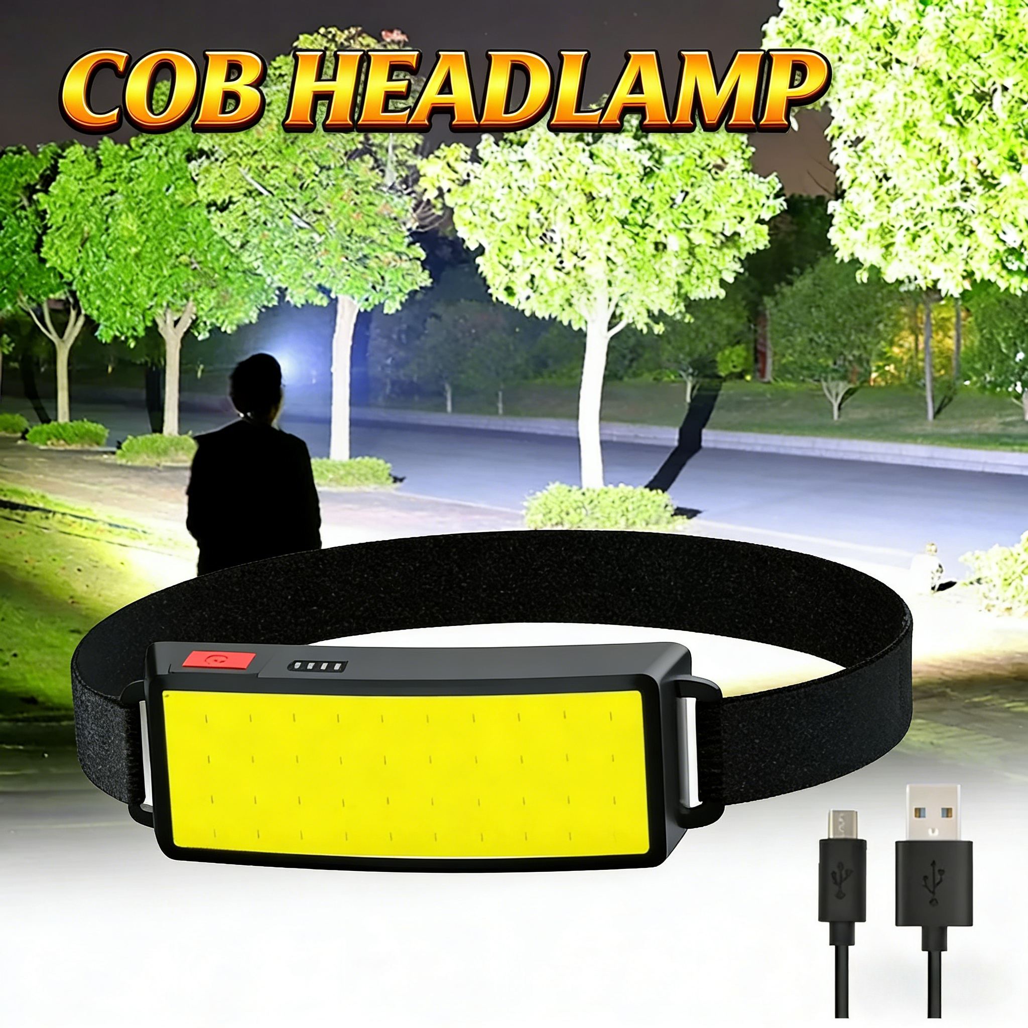 COB Portable LED Headlights Ou - Fish Finder Battery บทวิจารณ์และราคา