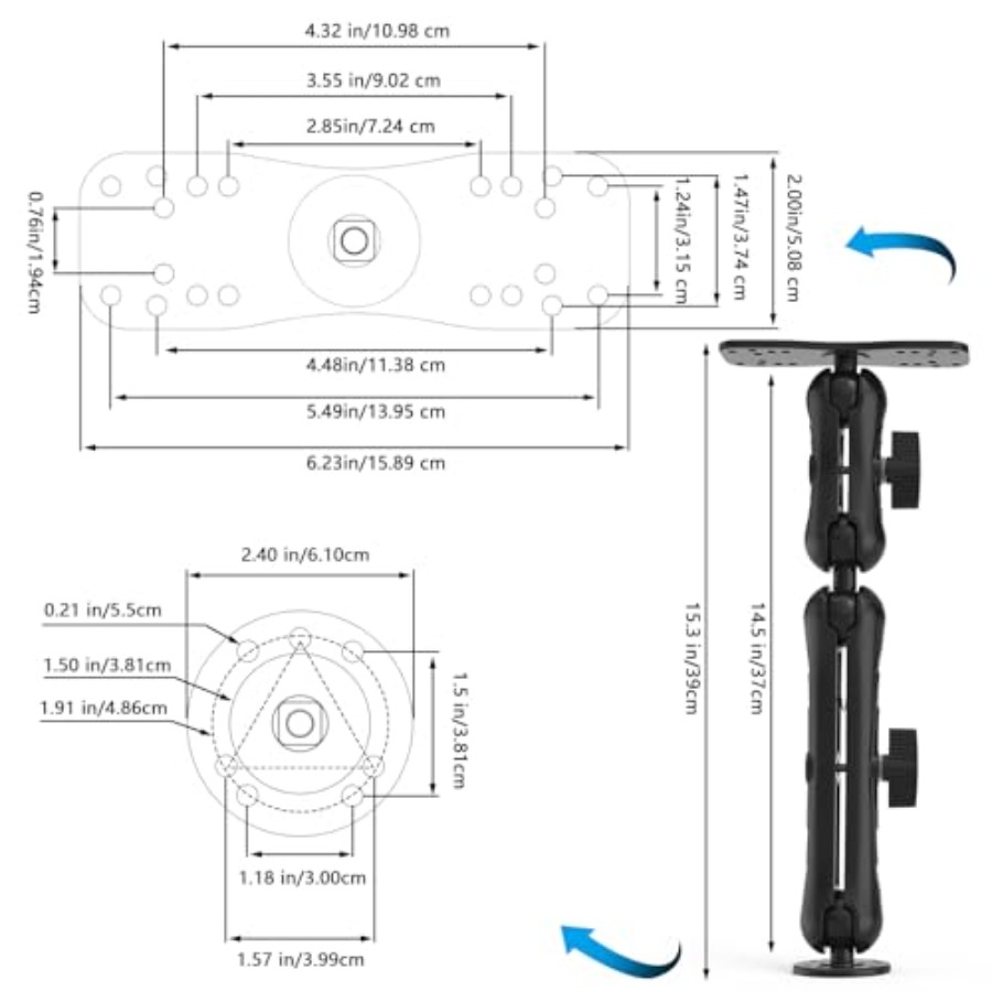 Aluminum Alloy Fish Finder Mou - Fish Finder Mount บทวิจารณ์และราคา