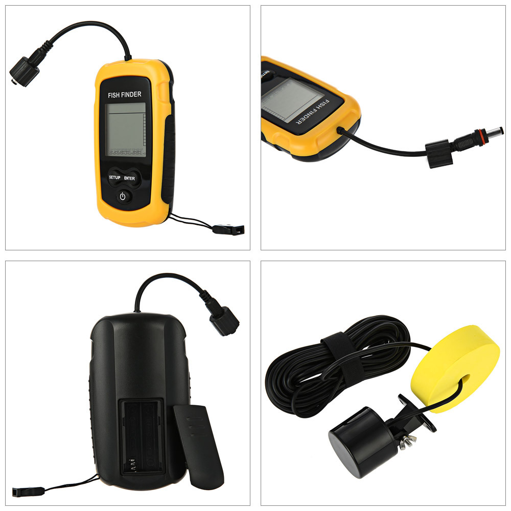 Alarm 100M Portable Sonar Fish - Fish Finder Transducer บทวิจารณ์และราคา