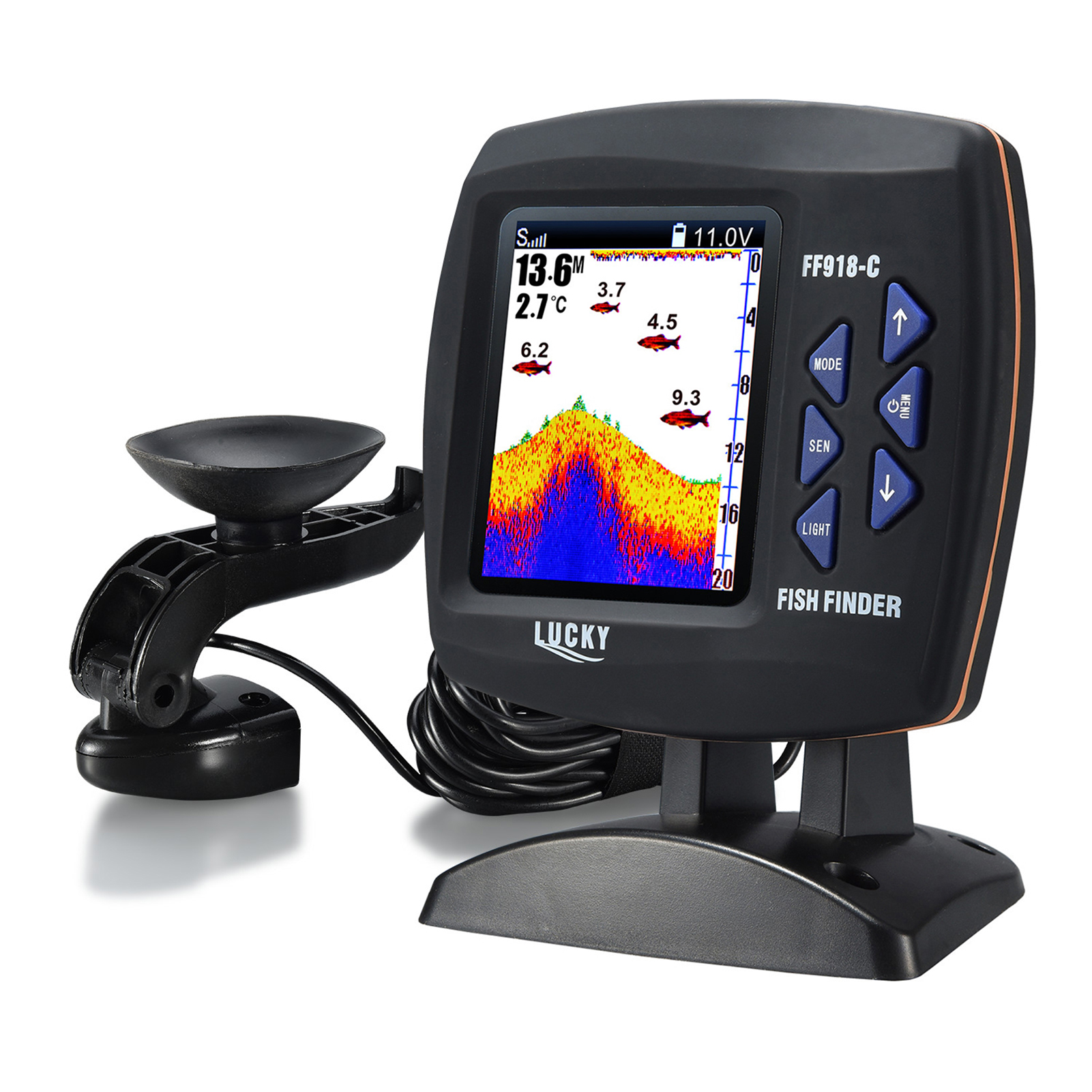 Fish Finder Wireless Sonar Sen - Fish Finder Transducer บทวิจารณ์และราคา