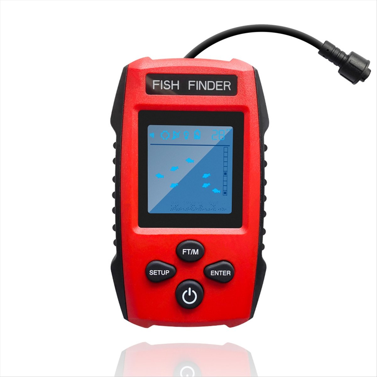 Color LCD Fish Finder Wired So - Fish Finder Transducer บทวิจารณ์และราคา