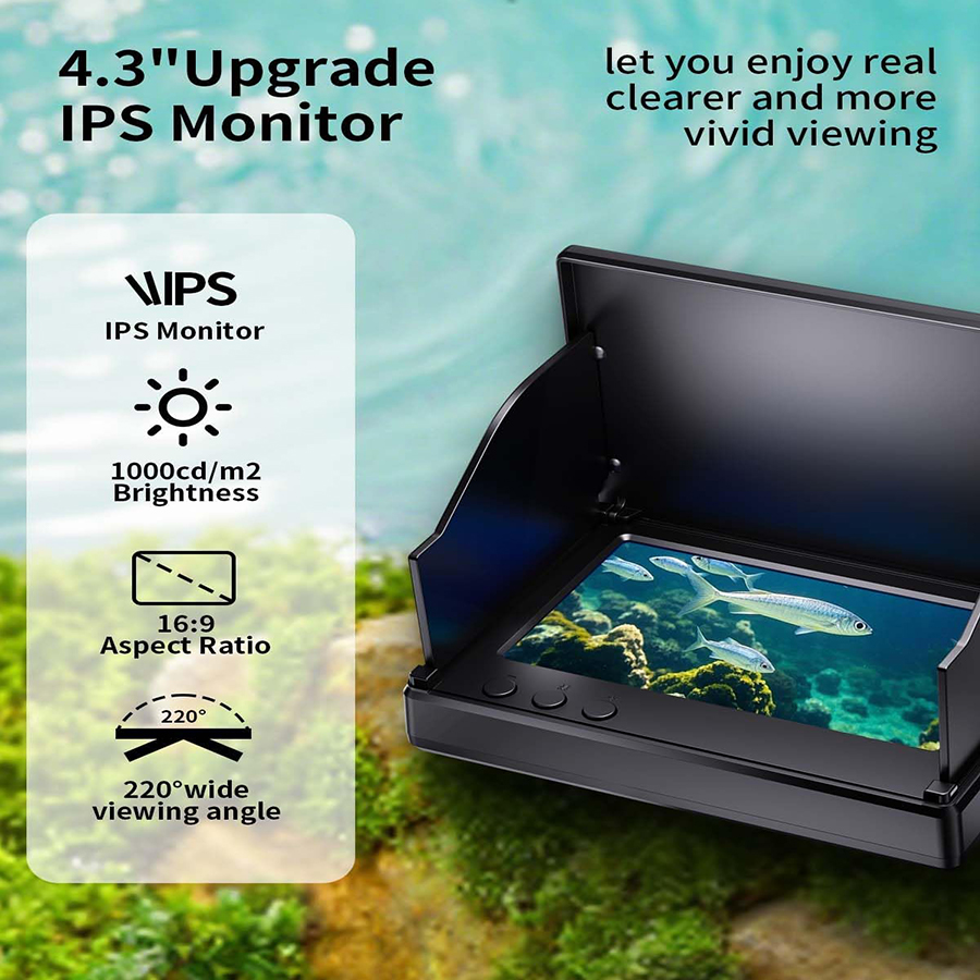 FOURQ Handheld 1080P 4.3'' LCD - Fish Finder Portable บทวิจารณ์และราคา