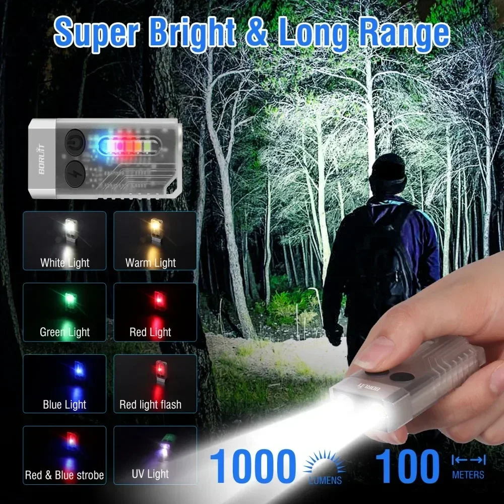 BORUiT V10 Keychain UV LED EDC - Fishing Light บทวิจารณ์และราคา