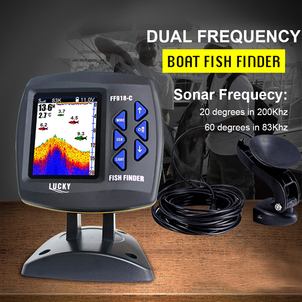 FF918-C100DS Color Screen Wire - Fish Finder Gps บทวิจารณ์และราคา