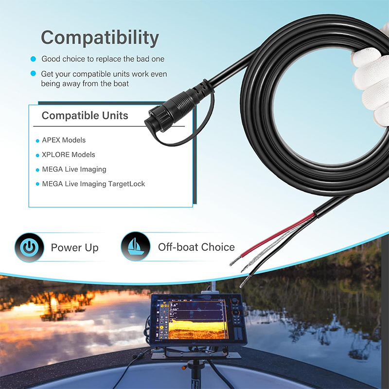 720110-1 PC13 Power Cable for  - Fish Finder Cable บทวิจารณ์และราคา