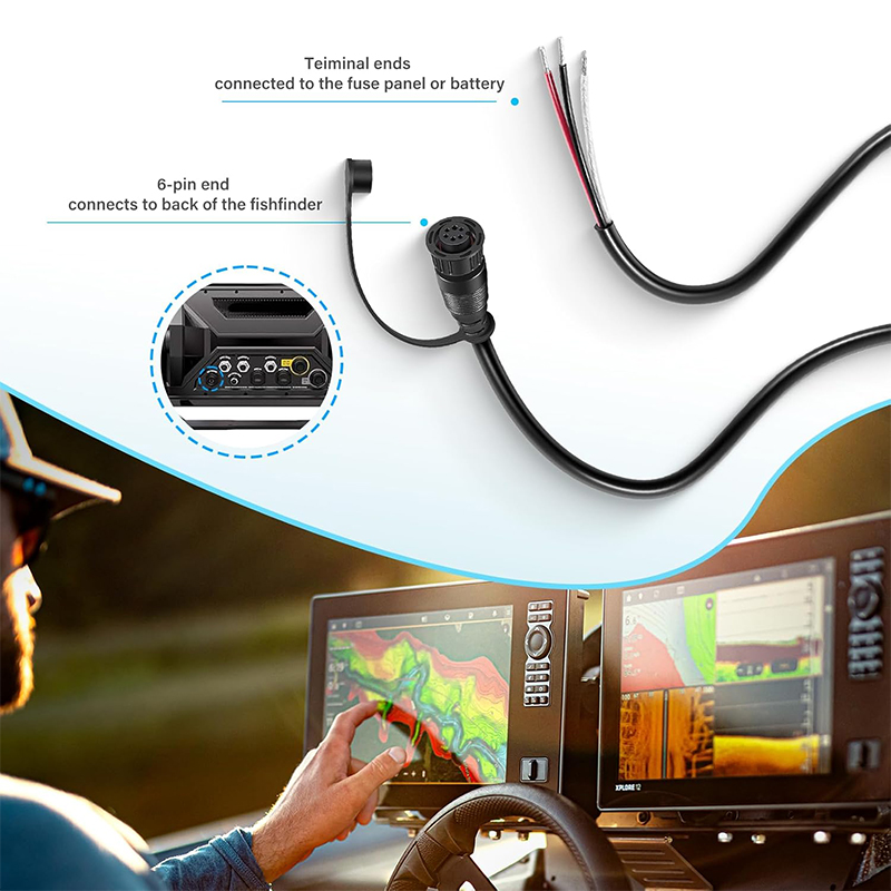 720110-1 PC13 Power Cable for  - Fish Finder Cable บทวิจารณ์และราคา