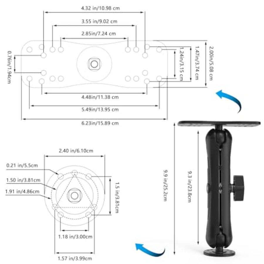 Aluminum Fish Finder Mount for - Fish Finder Mount บทวิจารณ์และราคา