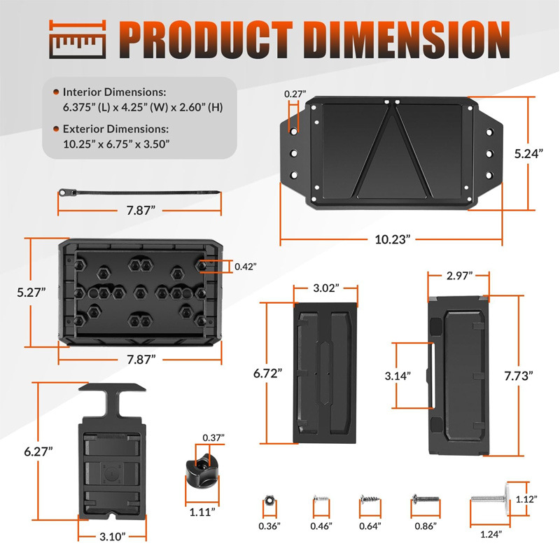 Track Mounted Battery Box for  - Fish Finder Transducer บทวิจารณ์และราคา