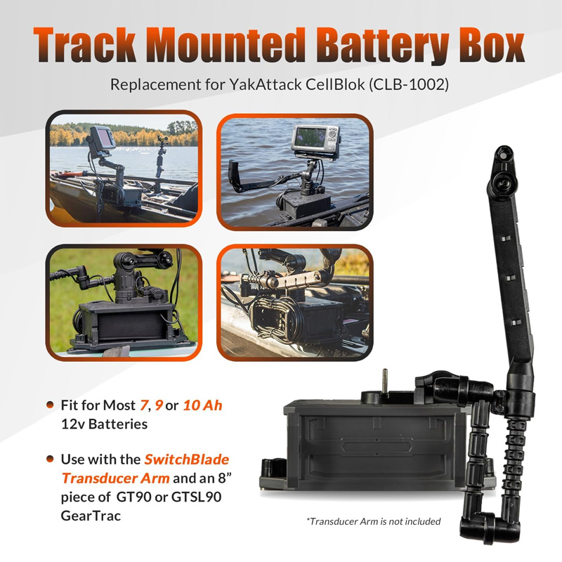 Track Mounted Battery Box for  - Fish Finder Transducer บทวิจารณ์และราคา