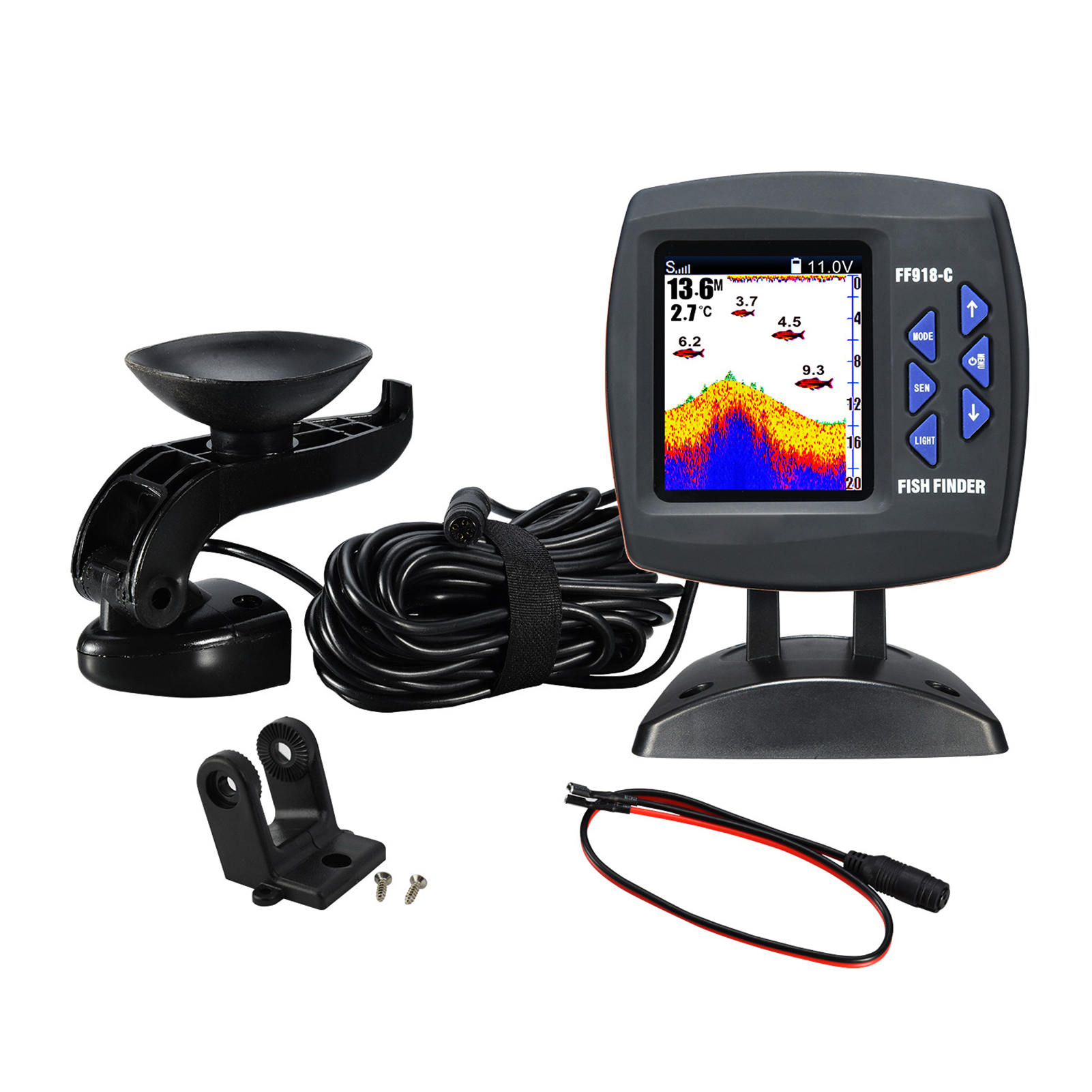 Portable Fish Finder Wireless  - Fish Finder Transducer บทวิจารณ์และราคา
