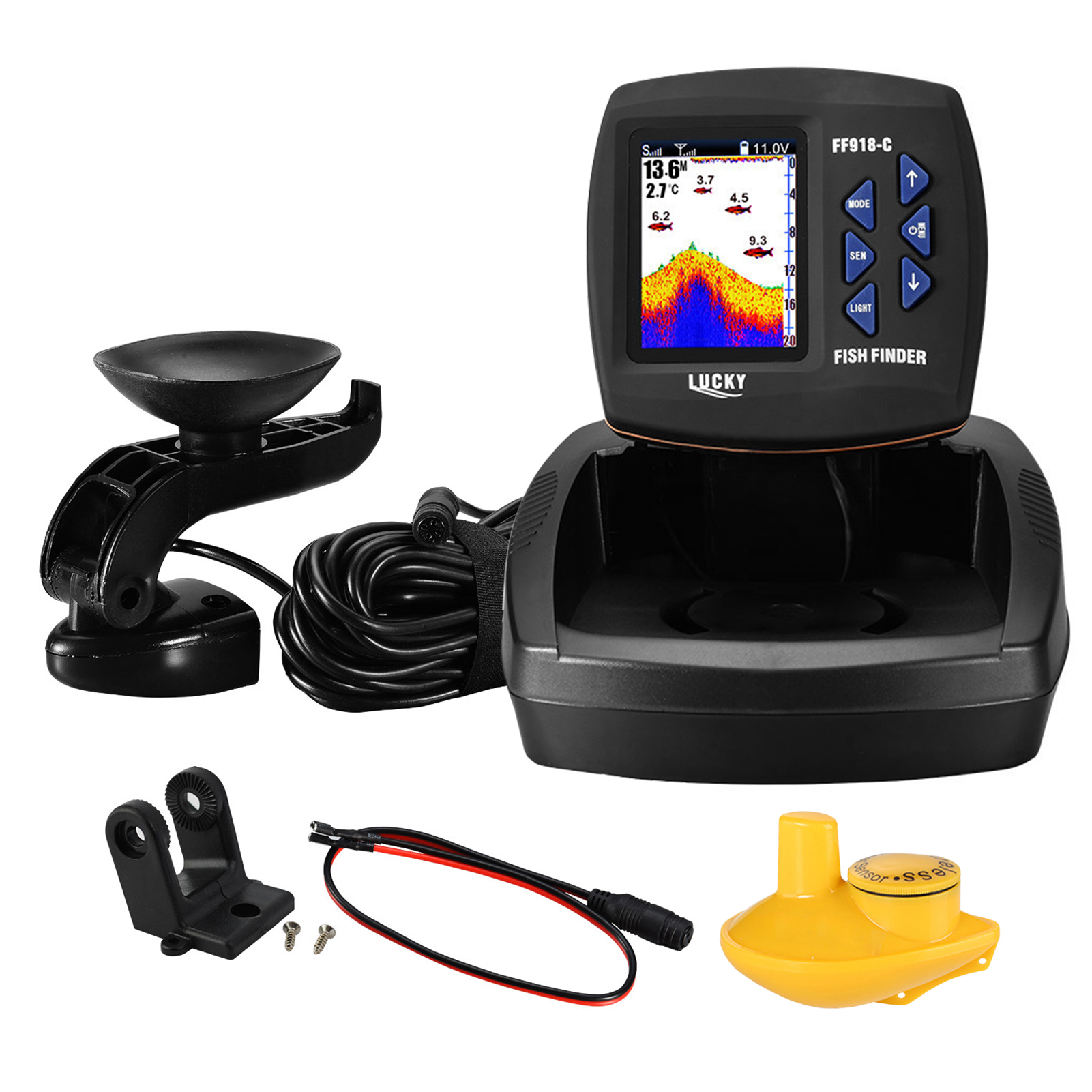 Portable Fish Finder Wireless  - Fish Finder Transducer บทวิจารณ์และราคา