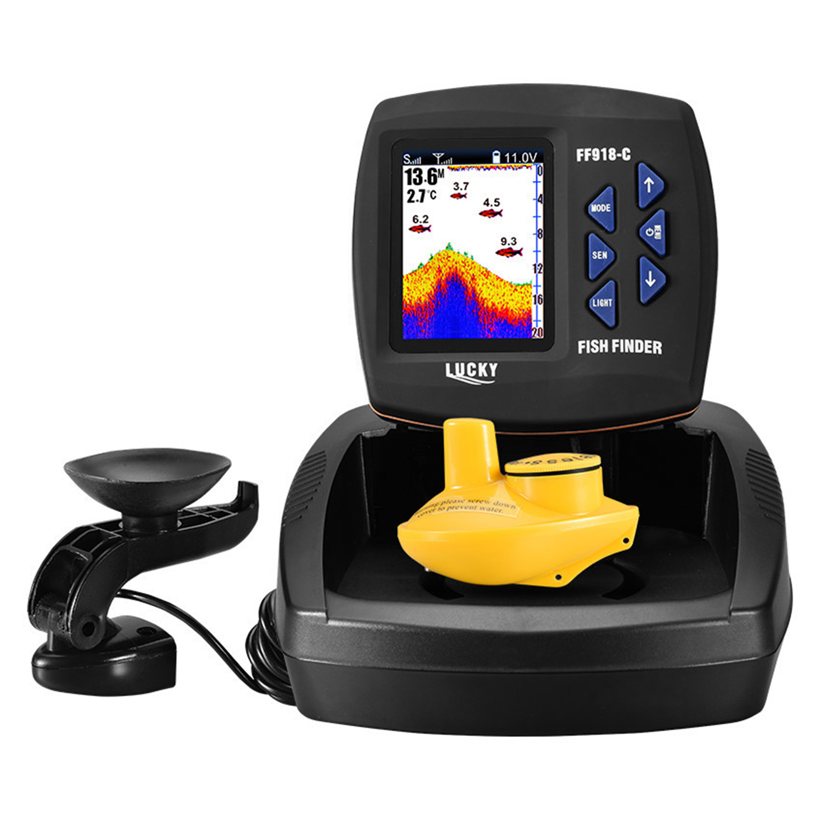 Portable Fish Finder Wireless  - Fish Finder Transducer บทวิจารณ์และราคา