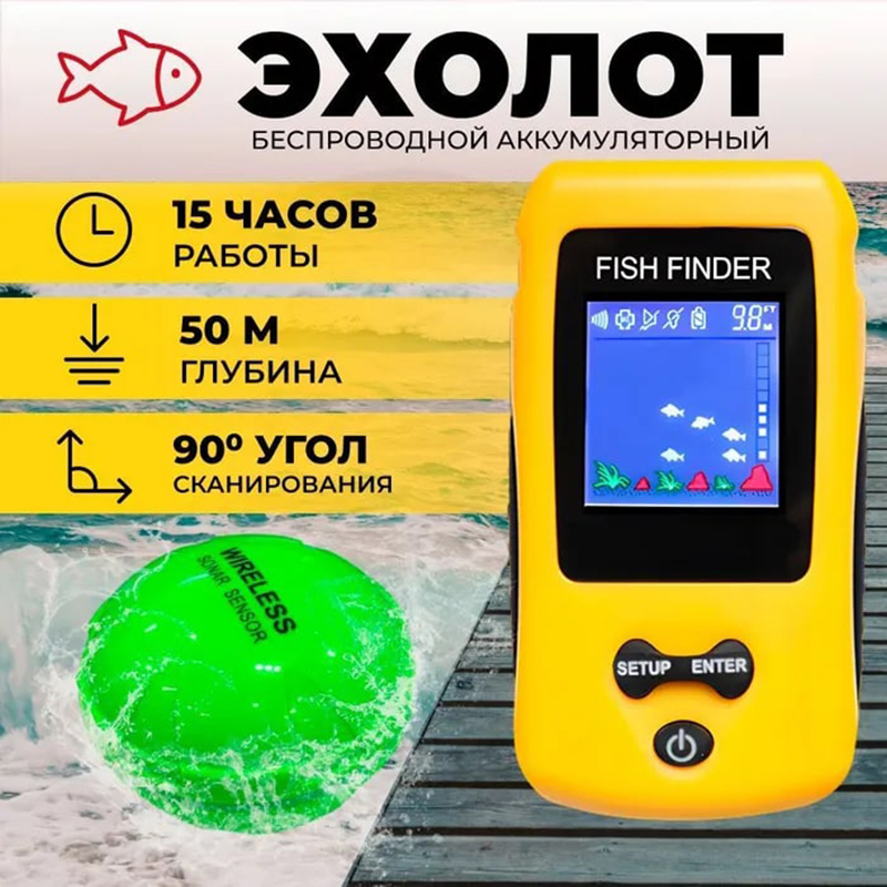 Brand New KDR Colorful Wireles - Fish Finder Transducer บทวิจารณ์และราคา