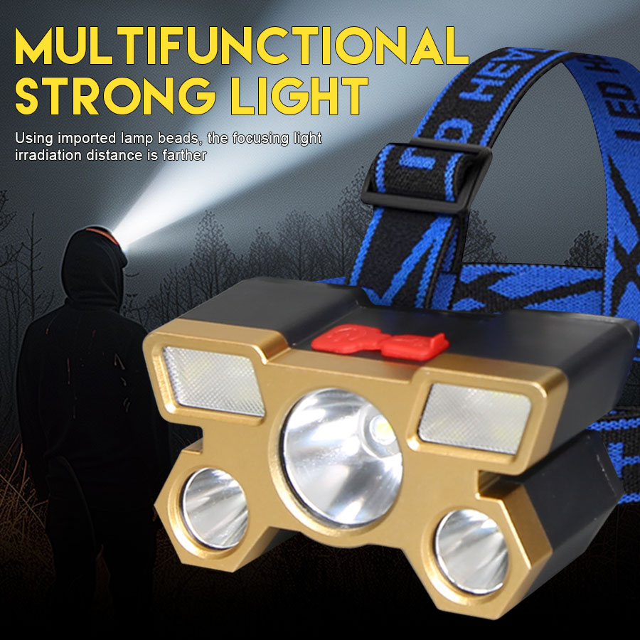 Rechargeable LED Headlamp 5 LE - Fishing Light บทวิจารณ์และราคา